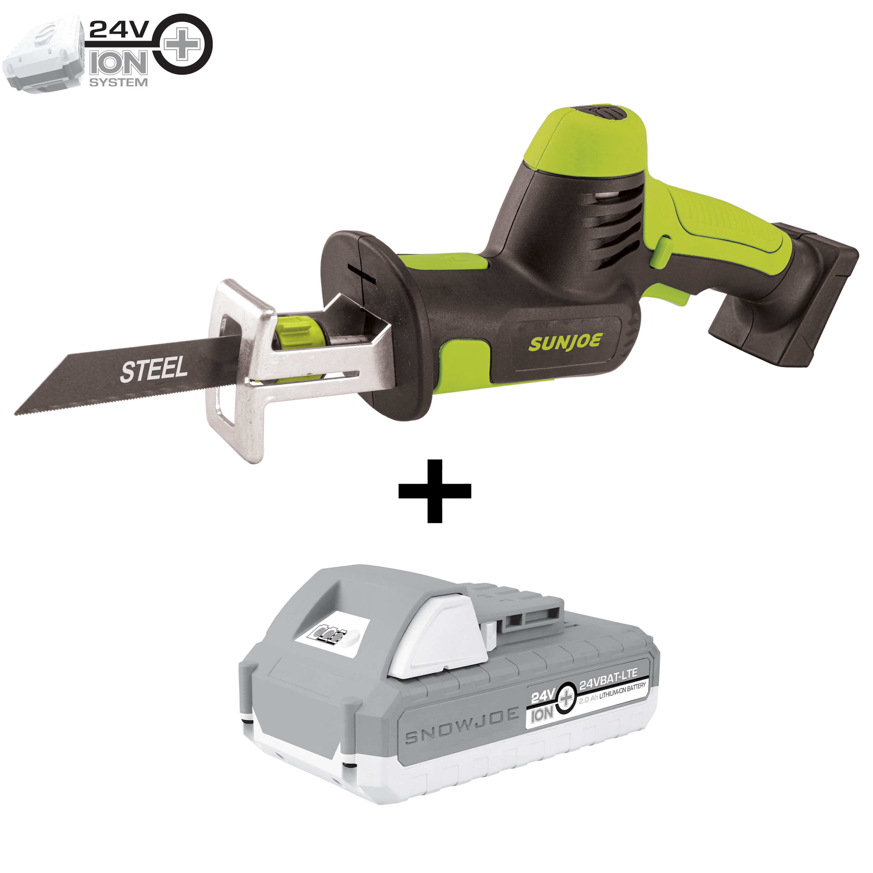 Image of Sun Joe 24V-MPSWVG-LTE-SJG reciprocating saw at Best Buy