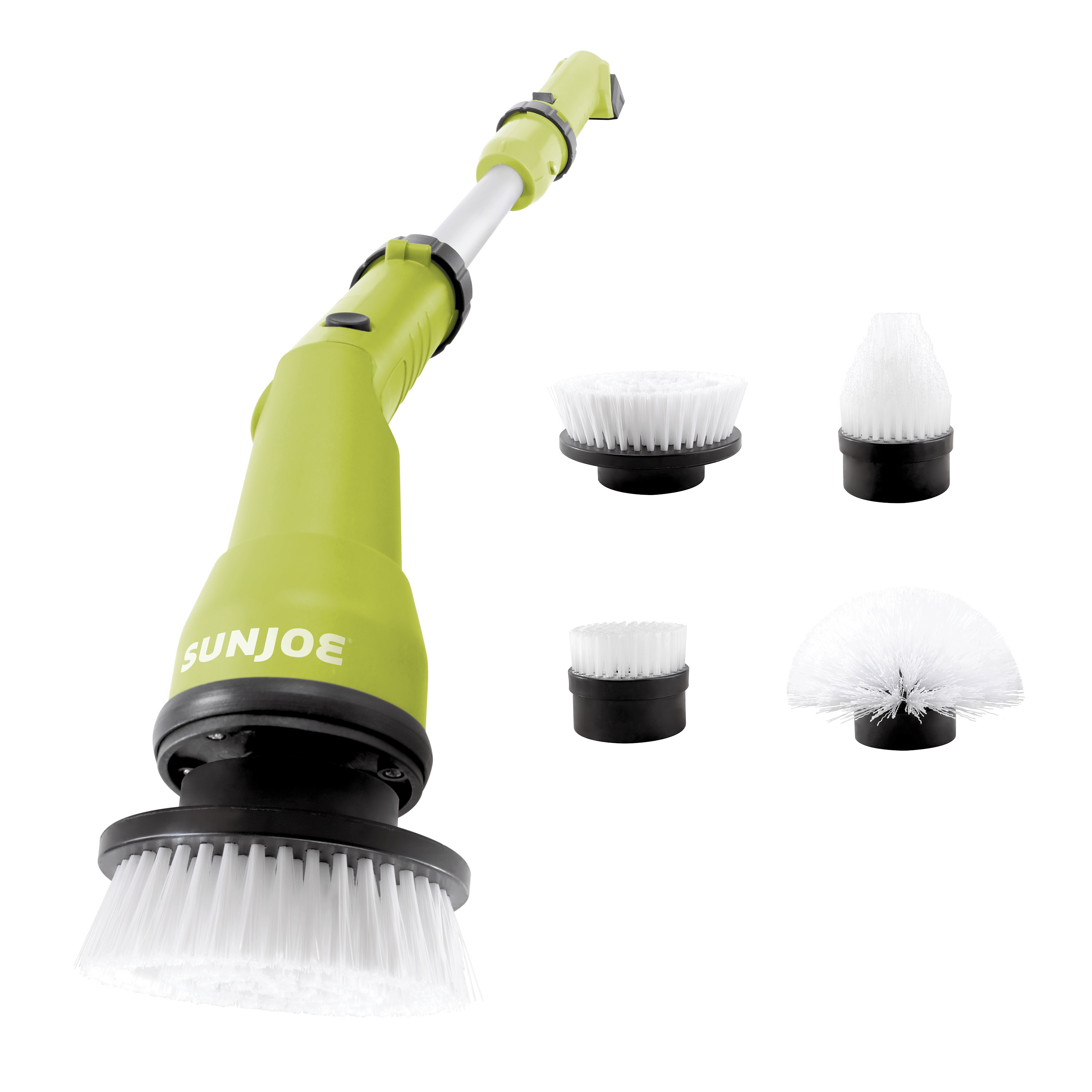 SnowJoe - Handheld Power Scrub Brushes; Voltage: 24V; Handle Length (Inch):  27 to 50; Battery Chemistry: Lithium-ion; Batteries Included: Yes;  Material: Nylon; Maximum Rpm: 1000.000 - 13449095 - MSC Industrial Supply