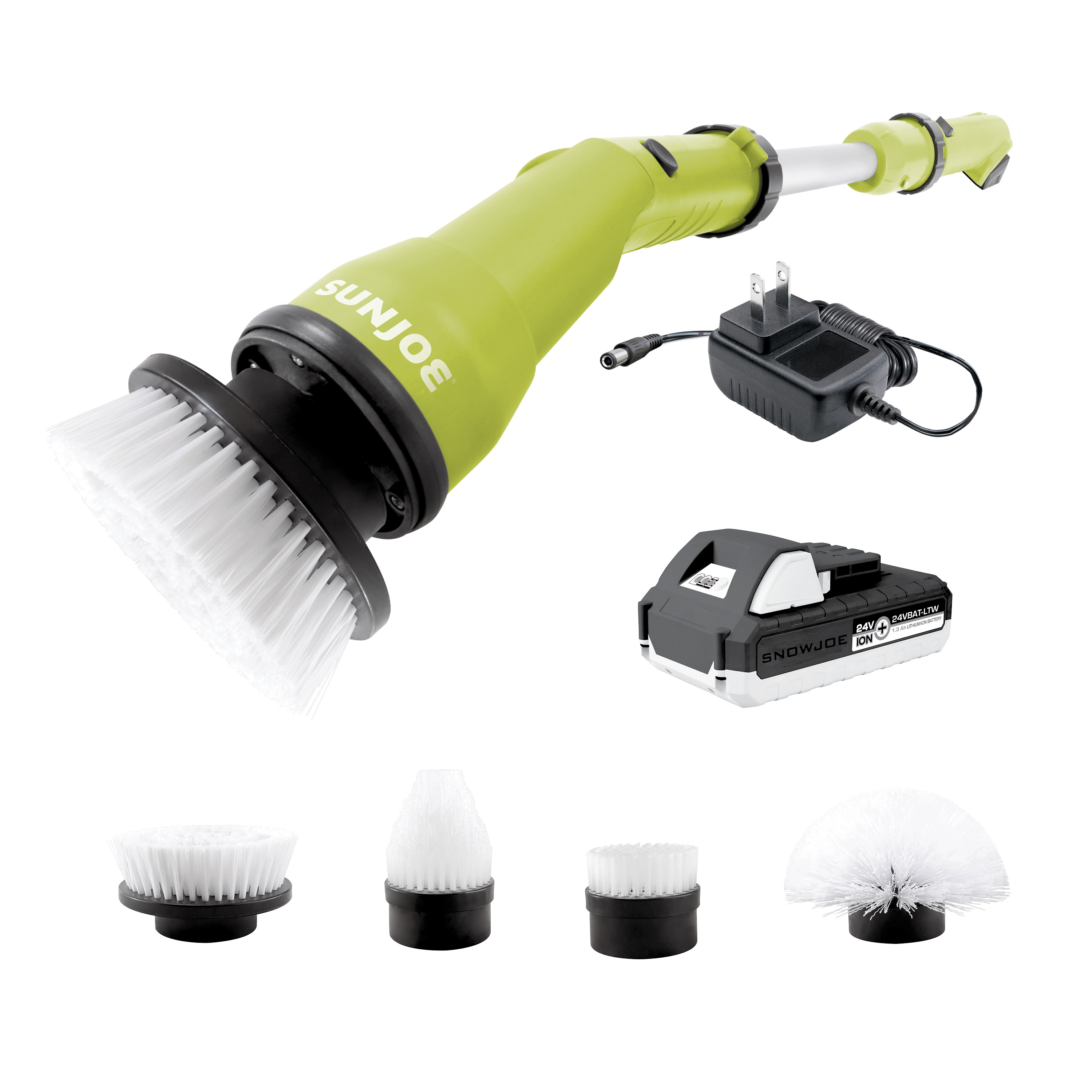 JOW 4 in 1 Detachable 180 Degree Foldable Shower Scrubber Brush for Cleaning ASA