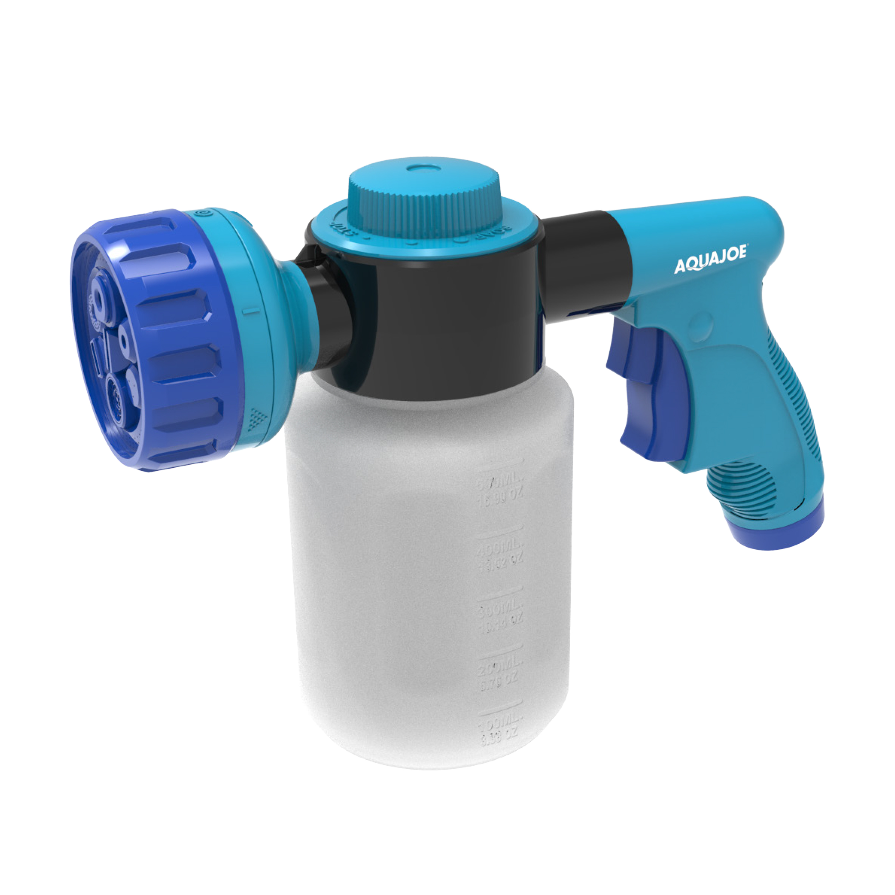 Aqua Joe AJ-MSG-TND Hose-Powered Multi Spray Gun W/ Quick Change Soap to  Water Dial | 7 Spray Patterns | Holds Up To 17 Fl Oz