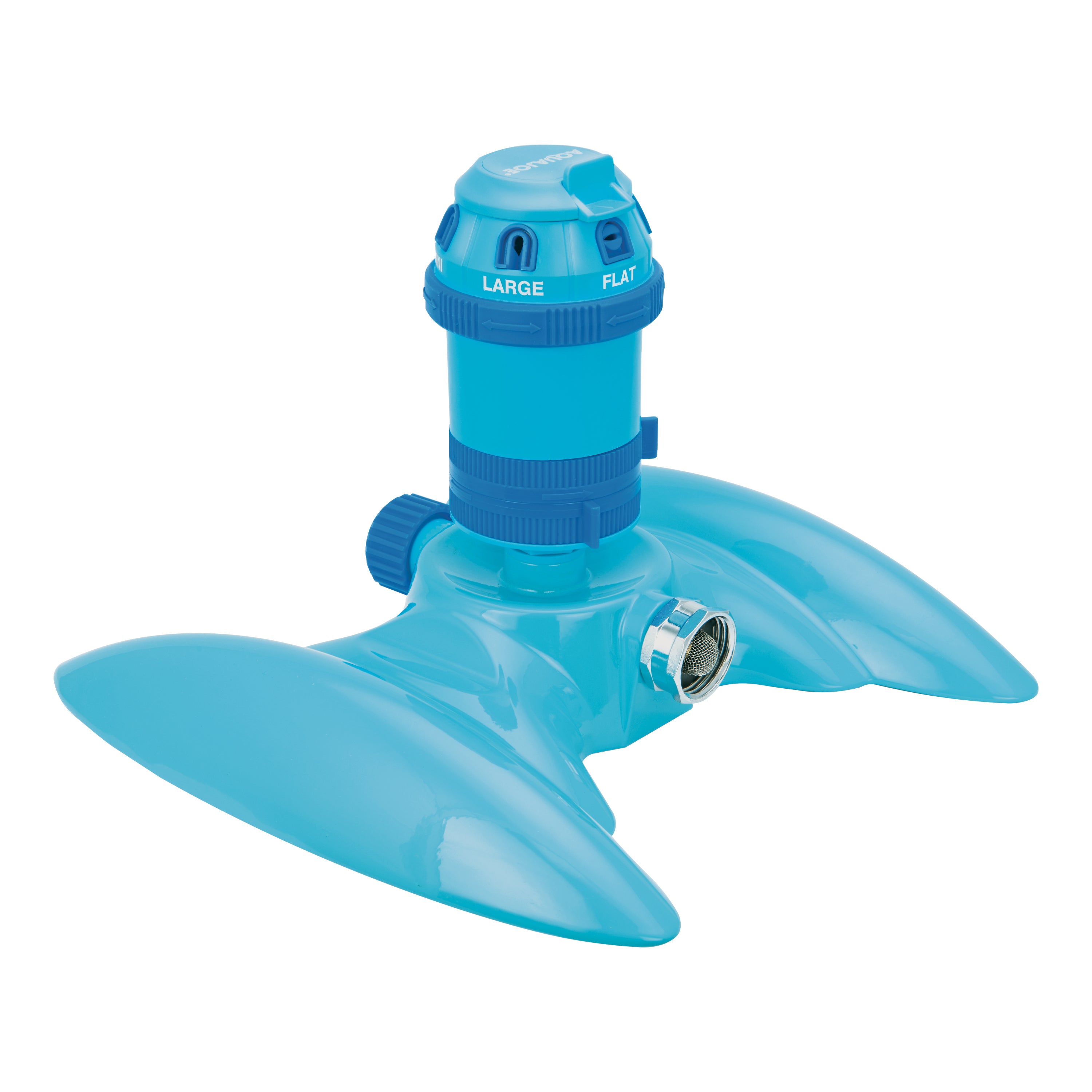 Aqua Joe AJ-MSSBM6 6-Pattern Turbo Drive 360 Degree Sprinkler |  Customizable Coverage | 5,284 Sq. Ft. Max Coverage