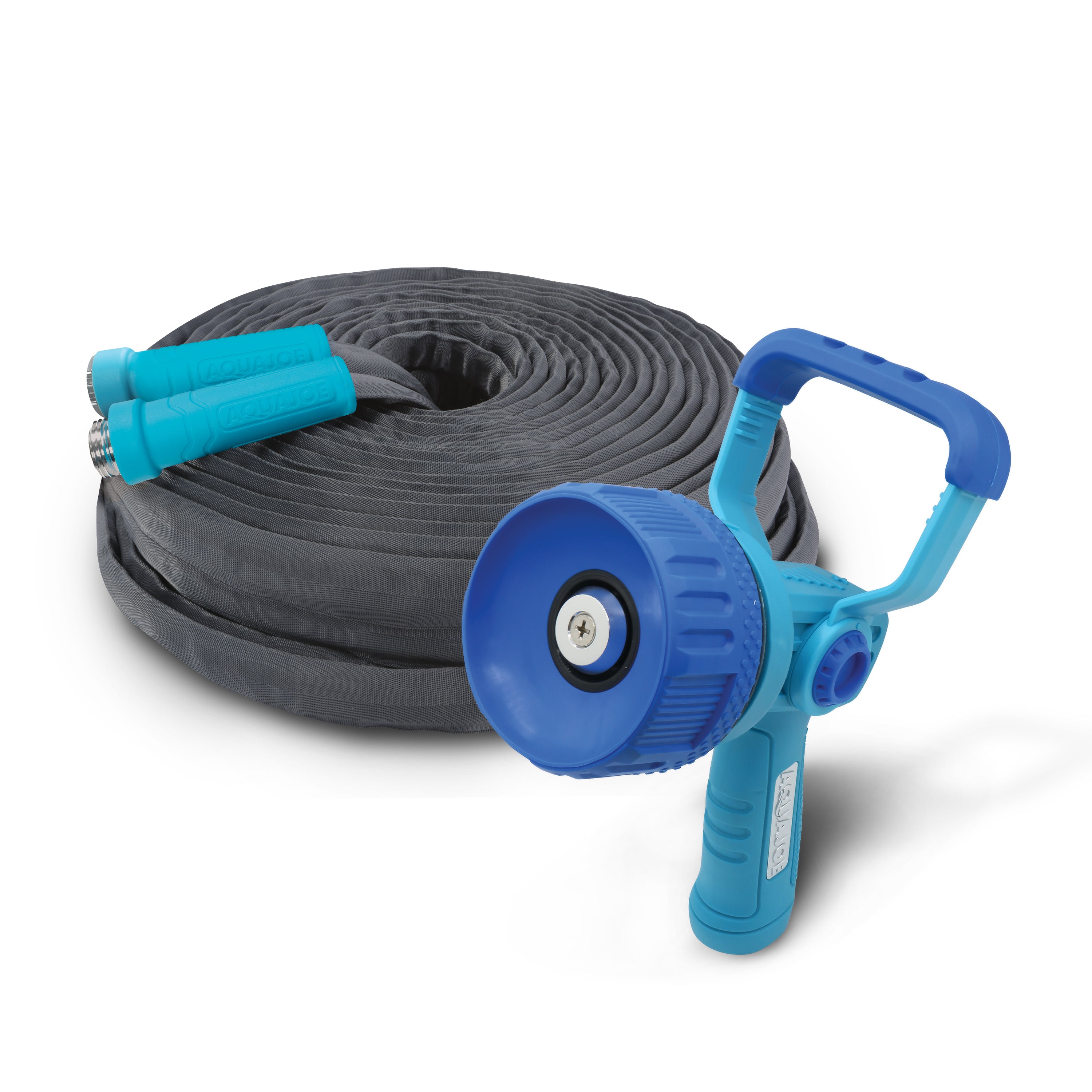 Aqua Joe Fiberjacket Superlight Garden Hose Bundle