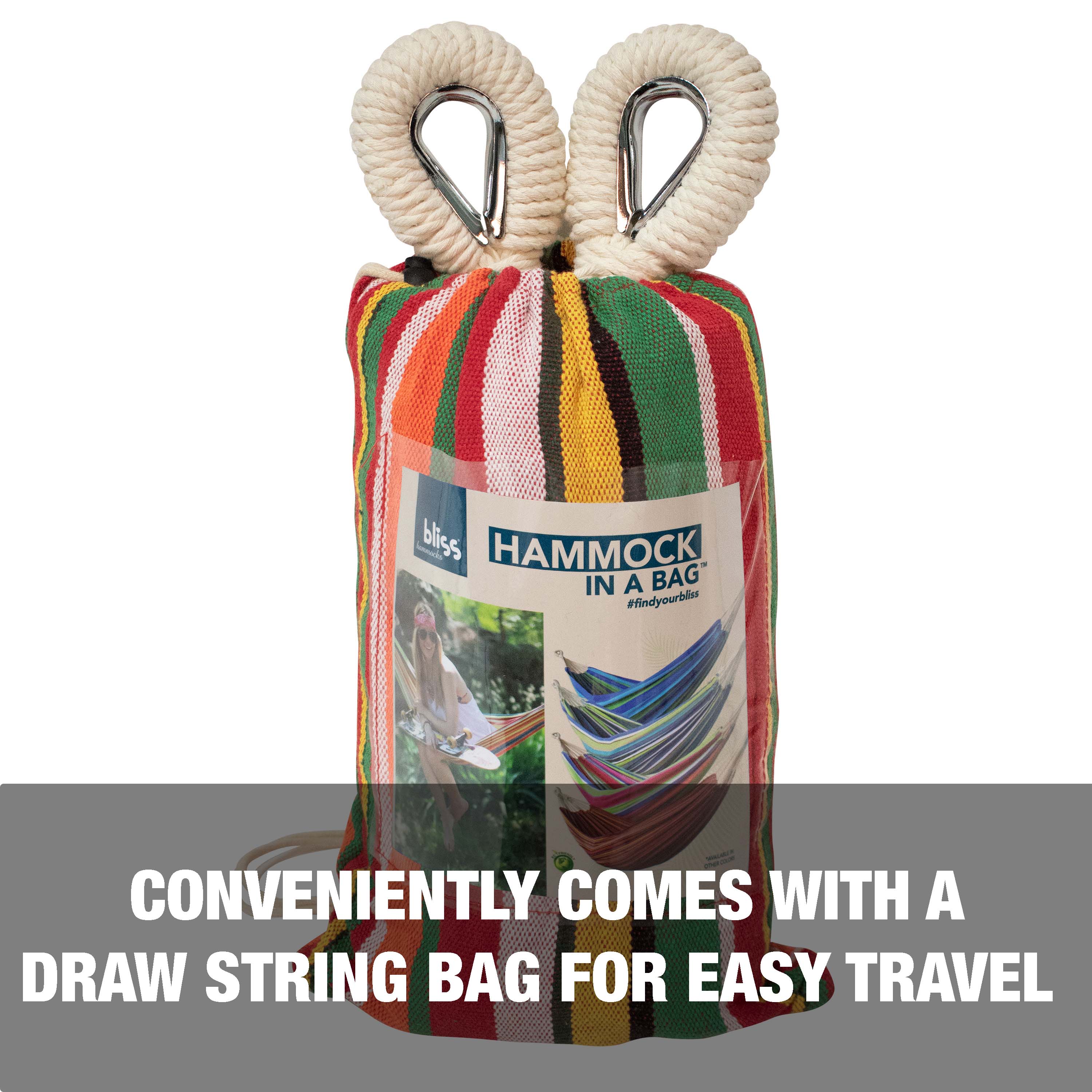 Conveniently comes with a draw string bag for easy travel.