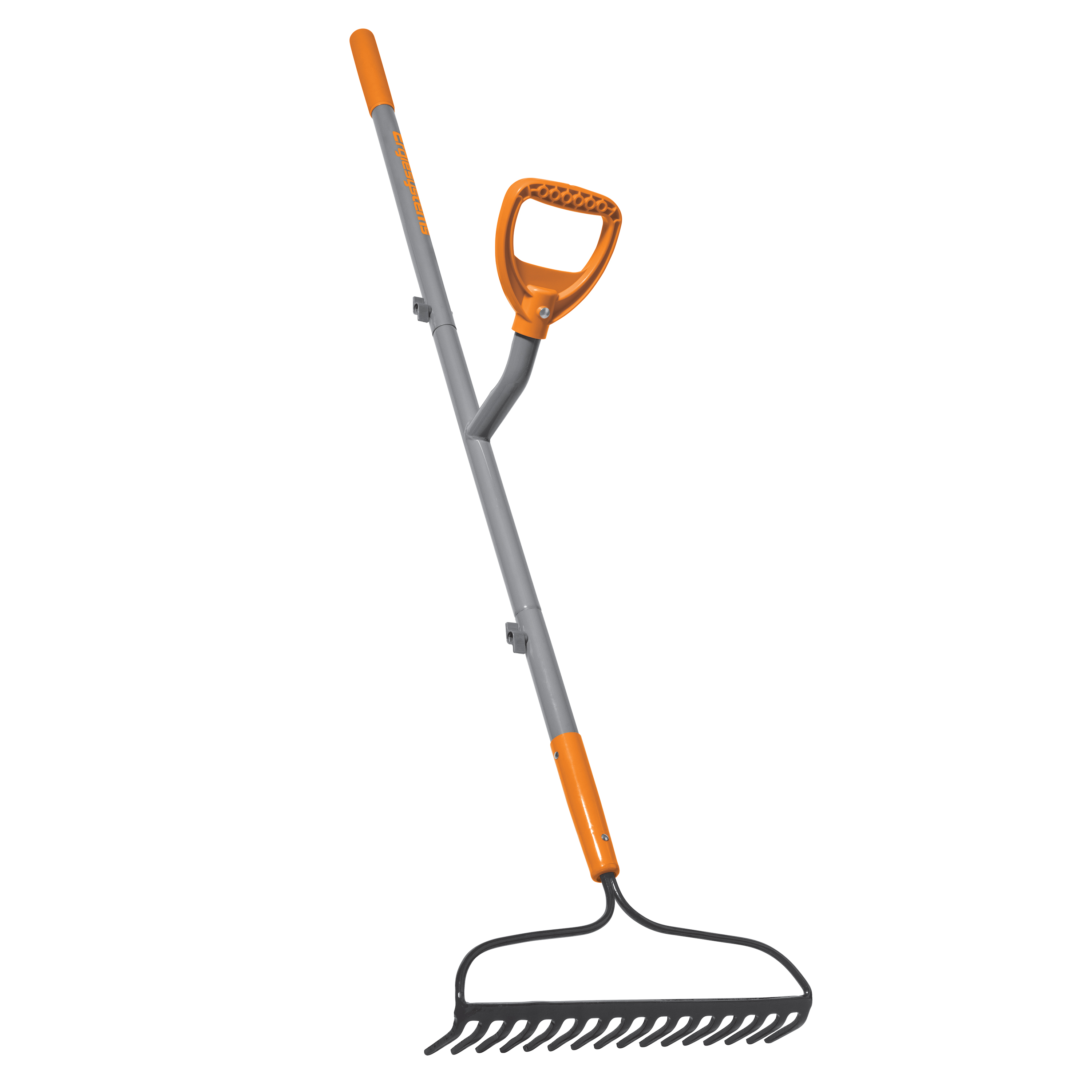 ErgieSystems 55-inch Steel Shaft Strain Reducing Bow Rake with 16 tines.