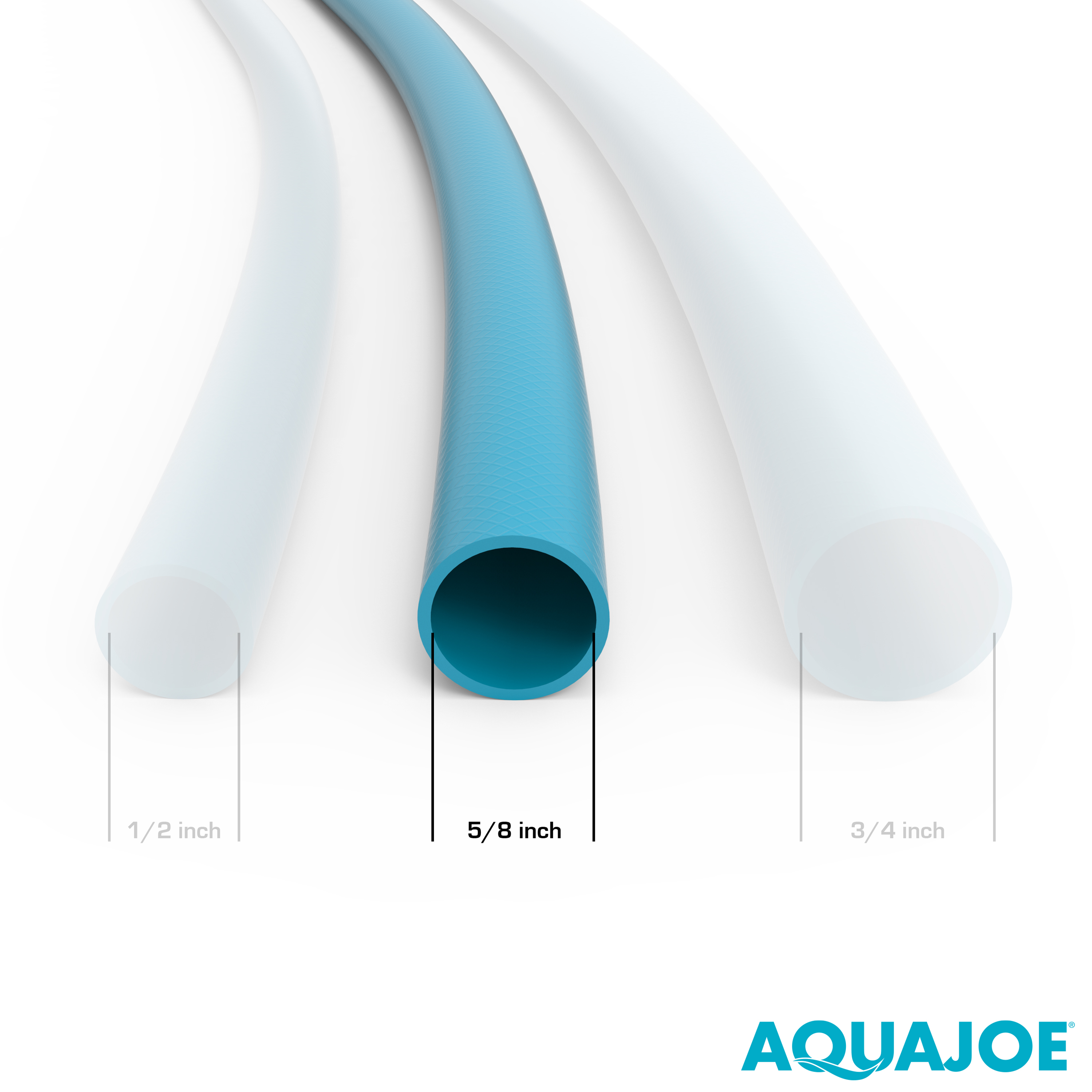 Aqua Joe Tuyau d'arrosage non extensible antitorsion, 25 pi x 5/8