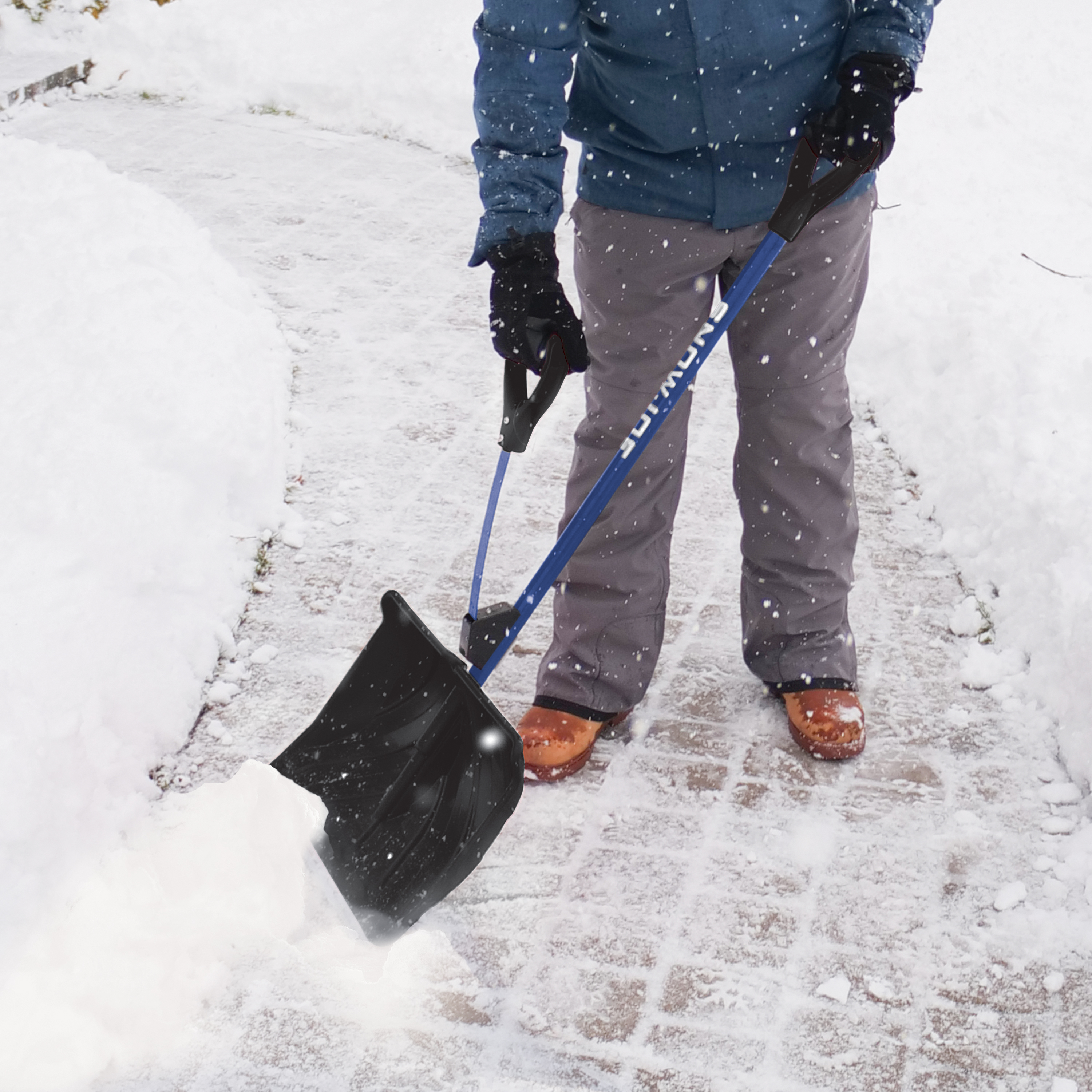  Snow Joe SJEG700 Heavy Duty, 7-Inch Spring-Loaded  Impact-Reducing Steel Ice Chopper with Shock-Absorbing Handle for Snow, Ice  Removal, Blue : Patio, Lawn & Garden