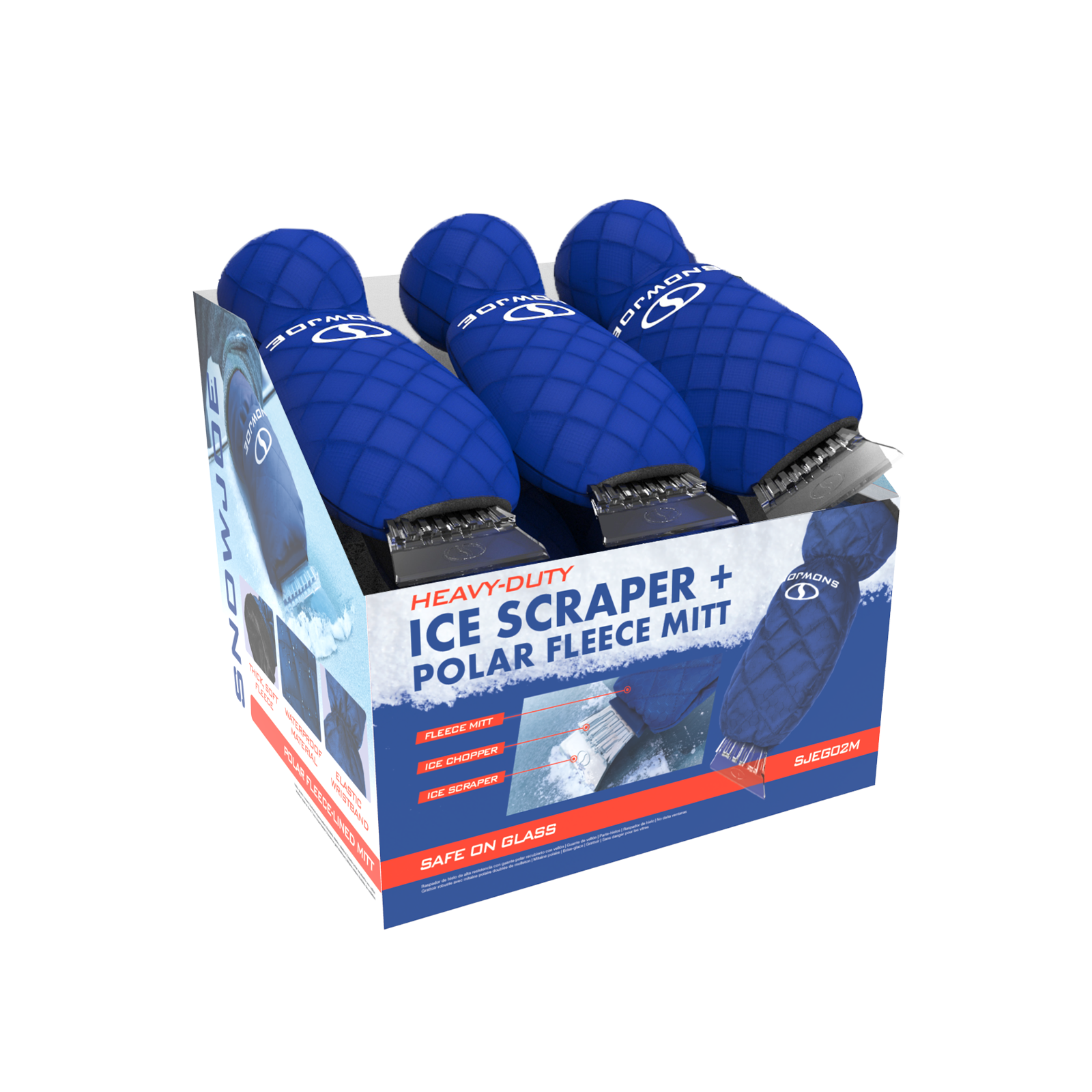 Water Resistant Fleece Mitten Ice Scraper - Personalization Available