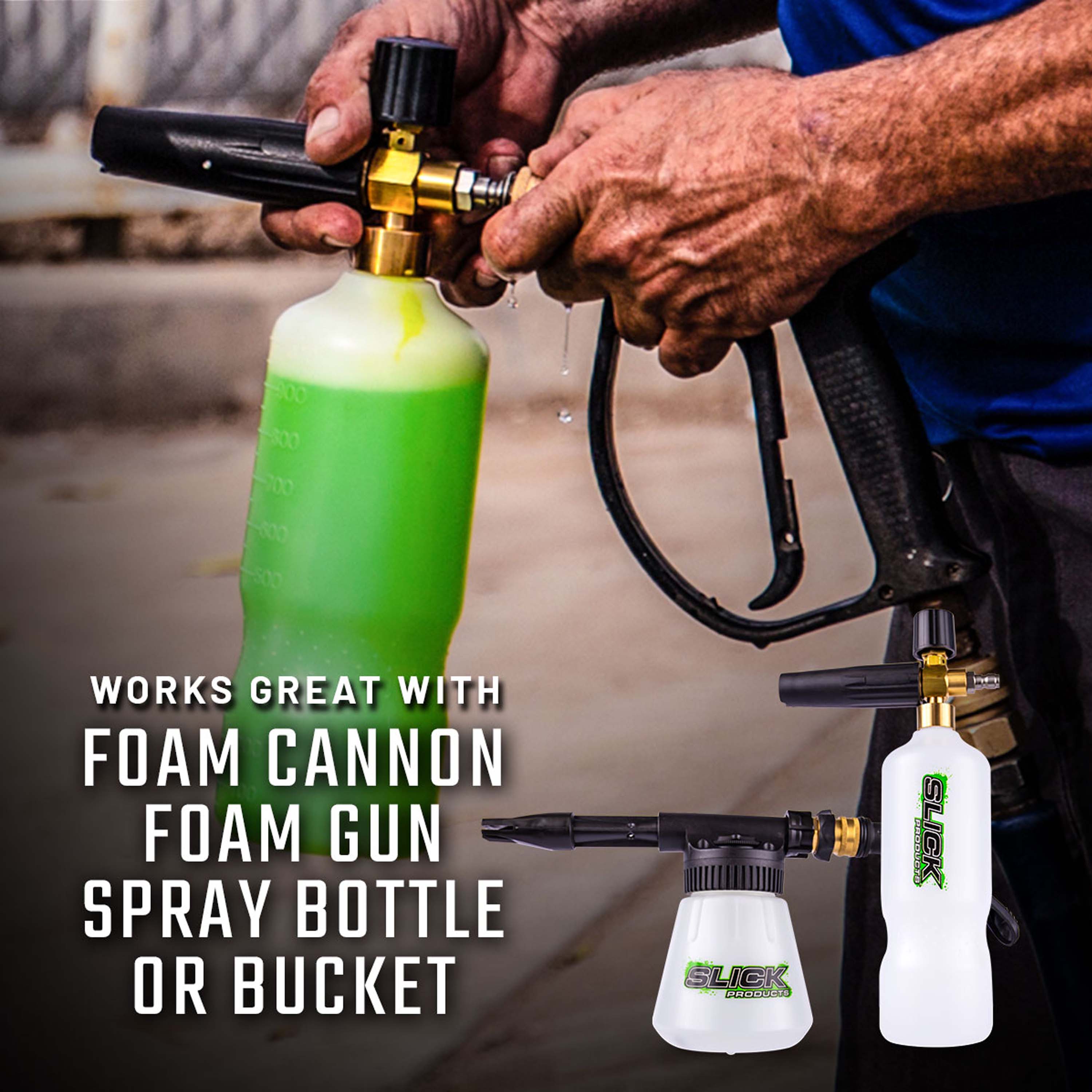 Aqua Joe + Slick Products Complete Foam Cannon Bundle