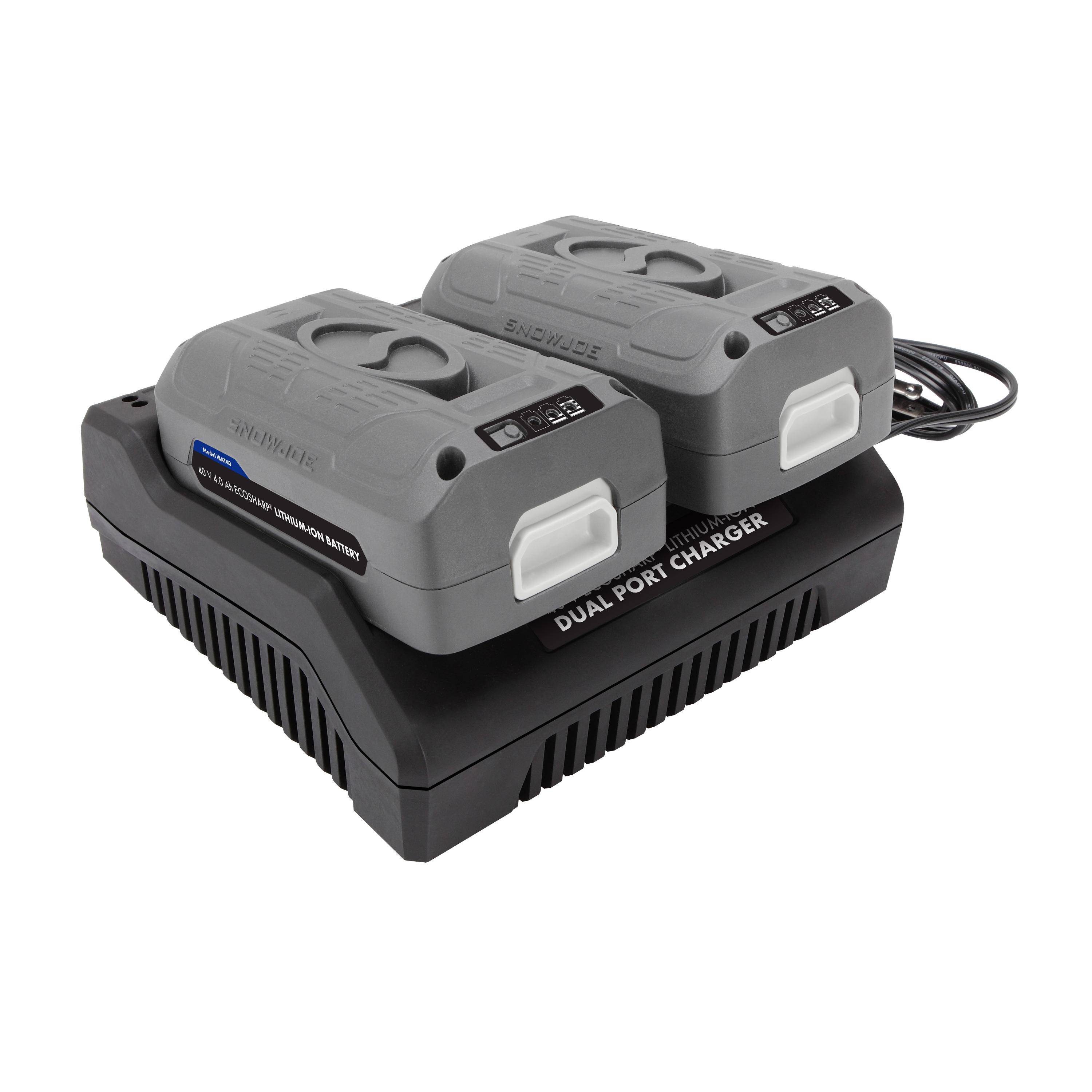 Snow Joe Dual Port Ion Battery Charger iCHRG40-DPC