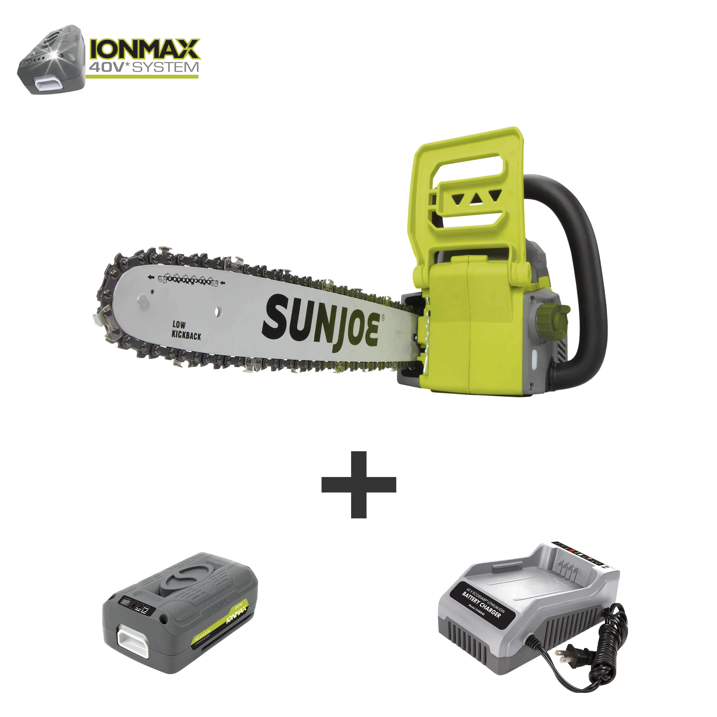 40 Volt Cordless 16 Inch Chain Saw 