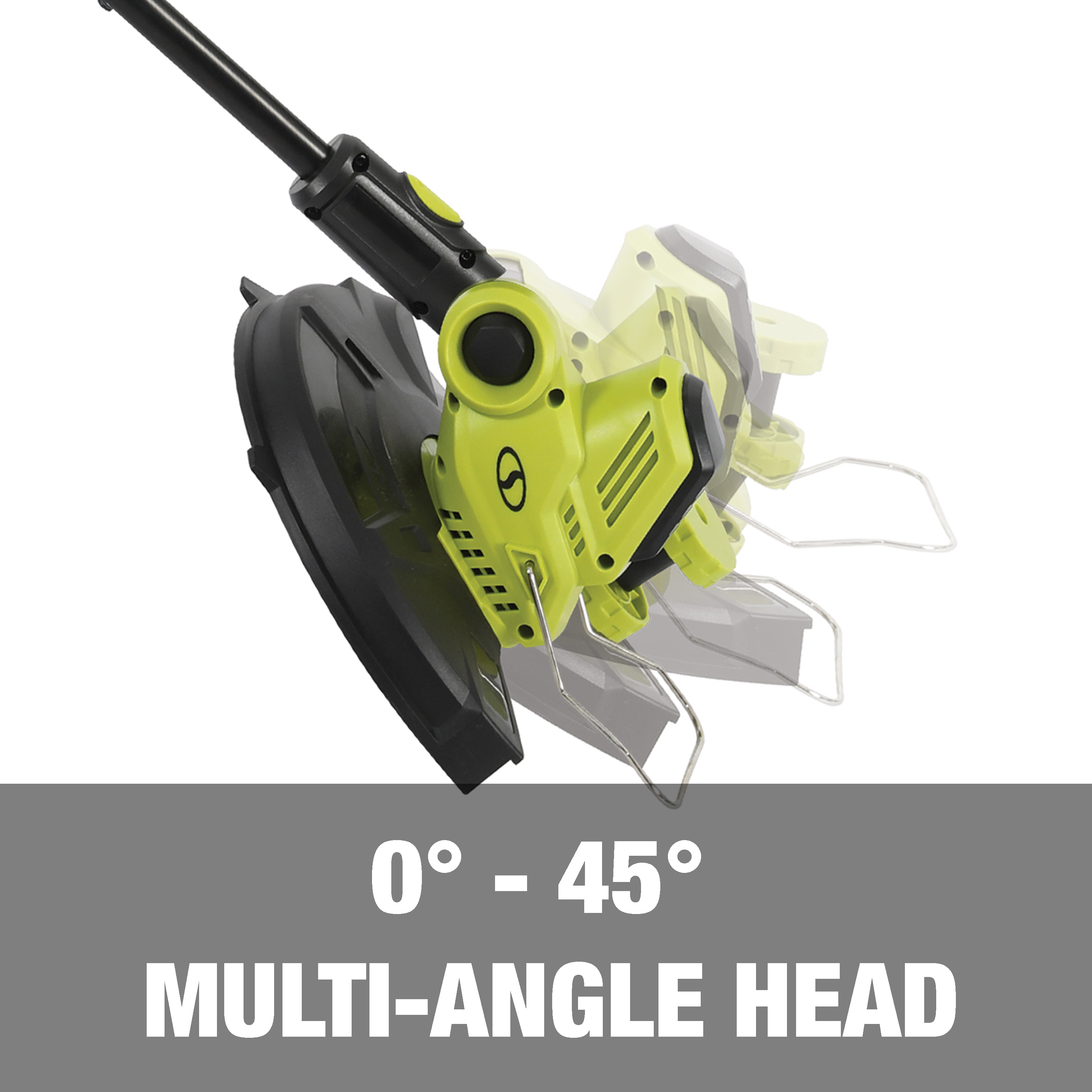 0 to 45-degree multi-angle head.